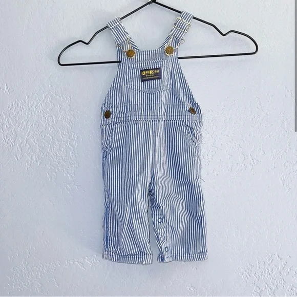 Oshkosh B'Gosh VINTAGE 90s VESTBAK STRIPPED
OVERALL 3/6 Months - Picture 1 of 9